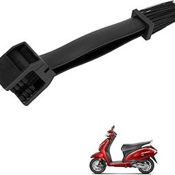 Kozdiko Bicycle and Motorcycle Chain Cleaning Brush, Gear Cleaning Brush Multifunctional 3 Sided Bristles Chain Cleaner Brush for Honda Activa 5G-9