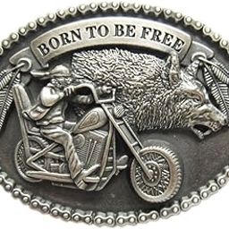 Wolf Western Oval Belt Buckle Gurtelschnalle Boucle de ceinture (Vintage Silver Plated)-image-19