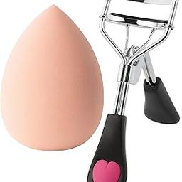 2 Pack Eyelash Curler Set, Professional Makeup Sponge Puff for Natural Curled Lashes, Ergonomic Design for Easy Application, Includes 1 Blender Sponges-image-107