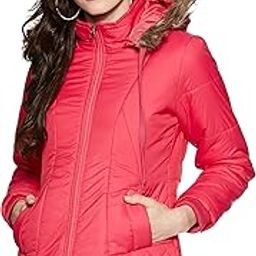 Women's Nylon & Net Synthetic Short Length Parka Coat-picture-12
