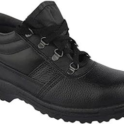 Men's Leather Safety Shoe Non-Slip for Industrial Work Boot Waterproof Steel Toe Footwear Indestructible Construction Slip Resistant Shoes (Black)-image-70