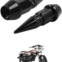 LOVMOTO Universal Spiked Valve Caps,Aluminum Alloy Dustproof and Waterproof Tire Valve Stem Caps, Suitable for Cars, Trucks and Motorcycles (2PCS Black) Comfortable with Phoe-nix-image-33