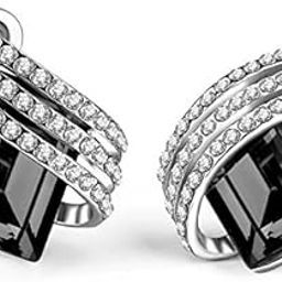 Italian Designer Copper Earrings for Women (Black)(9739er)-image-33