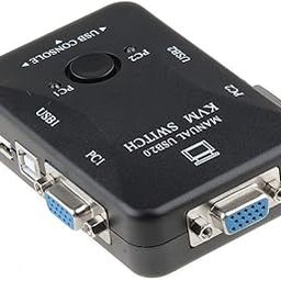 2 Port USB 2.0 KVM Switch (Black)-12
