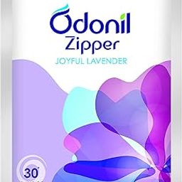 Odonil Bathroom Air Freshner Zipper (Joyful Lavender) - 10g | Instant & Long Lasting Fragrance | Lasts upto 30 days | Germ Protection-image-2