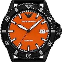 N/A Black Quartz Silicone Watch AR11684-image-18