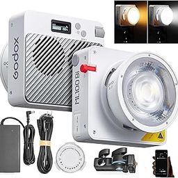 Godox ML100Bi 120W LED Video Light, 2800K-6500K Bi-Colour Video Lighting Kit, 34300Lux CRI97+/TLCI98+, App Control, Supports USB-C Charging, 11 FX Effects, for Filmmaking/Outdoor Photography-image-80