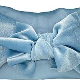 SYGA Baby Headbands Soft Velvet Bow Strechable Hairbands Newborn Infant Toddlers Kids 0-3 Year (Royal Blue)-image-41