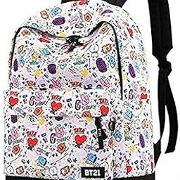 Korea BTS Cartoon Casual Shopping Shoulder Bag, Multi Color-image-2