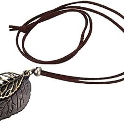 Leaf Men Women Vintage Pendant Adjustable Leather Cord Necklace Chain Black | Fashion Jewelry | Necklaces & Pendants-image-23
