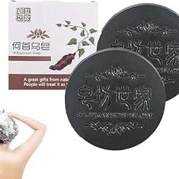 ELOXA Polygonum Multiflorum Shampoo Soap Natural Ingredients Promotes Hair Growth Prevents Hair Loss (PACK OF 2)-image-43