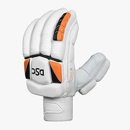 DSC Krunch Bull 31 Leather Cricket Batting Gloves for Mens | Size : Youth RH | Right Hand | Use for Batting | Pre-Curved Finger | Leather Palm for Superior Grip | Airflow Gusset for Ventilation-image-4