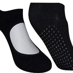 BALENZIA Anti Bacterial Anti-Skid Yoga Socks For Women|Made With Bamboo And Spandex For Yoga/Pilates/Dance/Ballet|Women Yoga Regular Socks For Barefoot Workout Pack Of 2-image-47