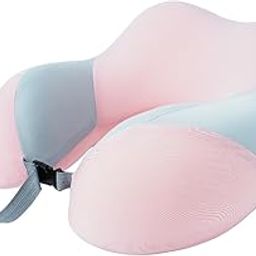 Swadhin Premium Neck Pillow for Travelling Airplane Travel Pillow Comfortable Head Rest Neck Holder Pillow (Pink)-14