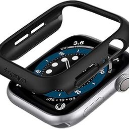 Spigen Thin Fit for Apple Watch SE 44mm Case, Apple Watch SE2/Series 6/5/4 44mm Case -Black-17