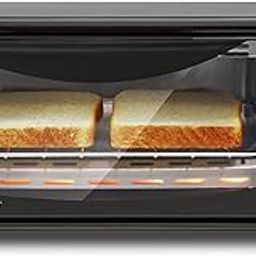 ETO236 Compact 2-Slice Personal Toaster Oven with 15-Minute Timer and Adjustable Temperature, Bake, Roast and Toast, Black-picture-12