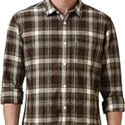 allen solly Men's Checkered Regular Fit Shirt-picture-43