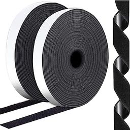 Viisolrt Self-Adhesive Hook and Loop Tape Roll - Heavy Duty Strips for Home, Office, School, Car, and Crafting- Picture & Tools Hanging, Pedal Board Fastening-image-99