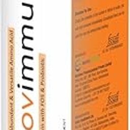 Novimmune oral L- glutamine powder with FOS formula - Pack of 5 (15gm each) - Orange Flavour-image-31