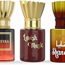 Pack 3 Premium Saafira,Lavish Musk,Shanaya Men Women No Alcohol Long Lasting Traditional Indian Roll On Attar Fragrance Itar,Attar,Atar Vanilla,Musk,Fruity,Citrus,Jasmine,Oud Scent 5.5-ML 0.18 Floz-7