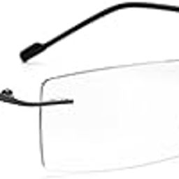 Venzora® Rimless Reading Glasses for Men & Women | Lightweight Frame with Scratch Resistant Single Vision Lens | Comfortable Soft Silicone nose pads | Suitable for All Face Types-image-74