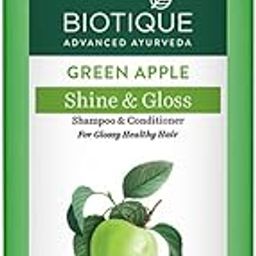 Biotique Green Apple Shine & Gloss Shampoo & Conditioner| Promotes Healthy, Shiny and Glossy Hair | Nourishes Scalp | Makes Hair Soft & Smooth |100% Botanical Extracts| All Skin Types | 340ml-44