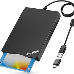 Floppy Disk Reader 3.5 inch External USB Type A&C Floppy Disk Drive (3.5inch, Frosted Texture)-1