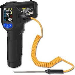 Metravi MT-8 2025 Model Industrial Non-contact Infrared Thermometer, with Circular Laser, measure upto 800°C, with K-type thermocouple upto 500°C-18