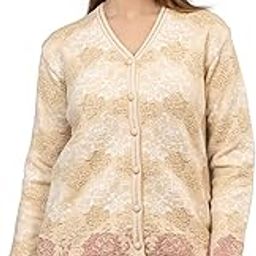 Self Design Full Sleeve V Neck Acrylic Wool Warm Cardigan for Women (2903)-image-73