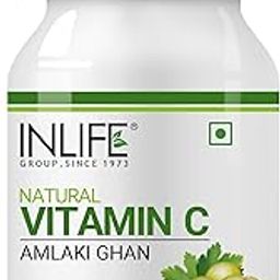 INLIFE Natural Vitamin C Amla Extract Supplement | Immunity, Overall Wellness for Men and Women - 60 Vegetarian Capsules (Pack of 1, 60)-image-17