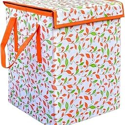 AV ENTERPRISES 55L Laundry Basket for Clothes with Lid| Laundry Bag Foldable |Laundry Bag for Cloth |Basket for Clothes Storage| Toy Storage Bag (38x29x32cm Set of 1) (Style 1)-image-18