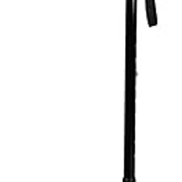 Vissco Avanti T-Shaped Aluminum Walking Stick with Light Weight & Height Adjustable Walking Aid, for Elderly & Those Physically Challenged, Durable Soft Rubber Shoes for Grip - Universal (Black)-5