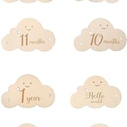 LOOM TREE® 8 Pieces Baby Milestone Cards Boy Girl Birth Announcement Sign Newborn Gifts | Keepsakes & Baby Announcements | Other Baby Keepsakes-image-30