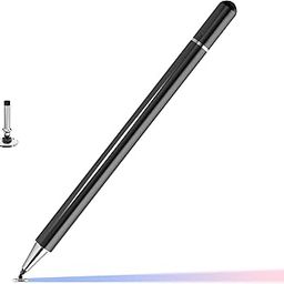GadgetBite Stylus Pen for Android Tablet & iOS All Touchscreen Devices Capacitive Universal Smart Pencil with Fine Point Disc Tip Lightweight Metal Body Magnetic Cap for Mobile Phone iPad Tab - Black-20