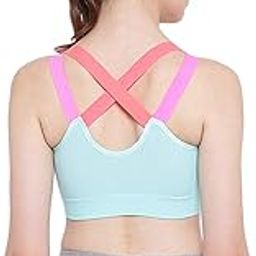 Women's Removable Padded Non Wired Sports Bra for Gym (Workout, Aerobic, Yoga, Dancing, Sports) for Womens/Girls (Free Size Comfortable for 30 to 36 Bust Size)-picture-19