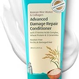 Pilgrim Korean Rice Water & Collagen Advanced Damage Repair Conditioner - 200ml | With 17 Amino Acids, Wheat Protein & Ceramides | Paraben-Free | Deep Nourishment & Shine I For Women & Men-image-16