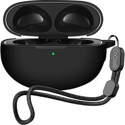 Soft Silicone Cover for Realme Buds Air 5 Pro | 6 Pro (Black)-picture-20