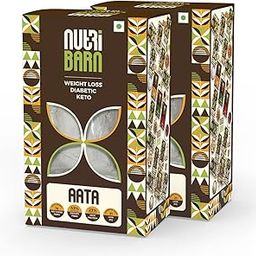 Nutribarn Atta Diabetic friendly Keto Flour, 500g (Pack of 2), 1.4 net carbs per roti, Keto flour with high fiber and low GI, Extremely low carb atta for keto diets, Sugar care atta for diabetic-image-89