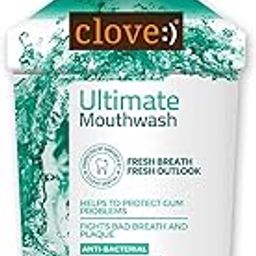 Clove Ultimate Cool Mint Antibacterial Mouthwash | Kills 99.0% Germs & Prevents Bad Breath | 250ml-image-55