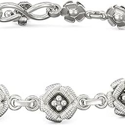 925 Silver Purity | Sophisticated Blossom Silver Anklets For Women-image-60