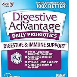 Digestive Advantage Probiotic Capsules Daily Supplement-Survives 100x better than yogurt and leading probiotic-50 Capsules-30
