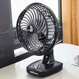 Unleash Cryo 230 MM Table Fan For Home, Bedroom, Living Room and Kitchen With Powerful Motor and 3 Speed Option (Black)-picture-17