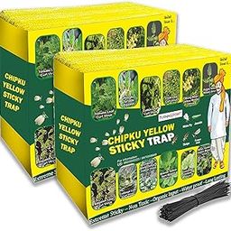 Chipku A5 Yellow Sticky Trap for Insects Pack of 50 Sheets| for Garden & Agriculture to Control Whiteflies, Aphids, Thrips, Jassids| Fly Catcher Insect Catcher Glue Trap for 100% Results-picture-16