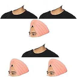 BISMAADH Reusable Turban Cotton Thata Mask For Face & Beard Cover - Pack of 5 (WHITE)-picture-40