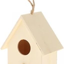 THE STYLE SUTRA 2xWooden Bird House for Outside,Bird Nesting Box,Unfinished Paintable Style6-image-71