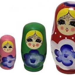 CALANDIS™ 4x4x Russian Nesting Dolls Matryoshka Dolls for Birthday Children Kids Present red-image-64
