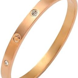 Designer Catier Bangle Bracelet, Stainless Steel, Golden Color and Golden Finish-picture-42