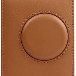 Protective Camera Case for Fuji-Film Insta-x Instant Mini EVO Vertical PU Leather Bag with Adjustable Shoulder Strap-Brown-image-13