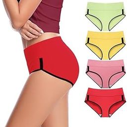 Womens Breathable 100% Hipser Regular & Plus Size Underwear | Cotton Brief | High Waist Full Coverage Tummy Controller | High Rise Underpants Womens Panties - (Pack of 4)-image-47