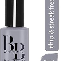 BB LOOKS BEAUTY Nail Polish Long Lasting Smooth Finish Nail Enamel, Grey-image-91